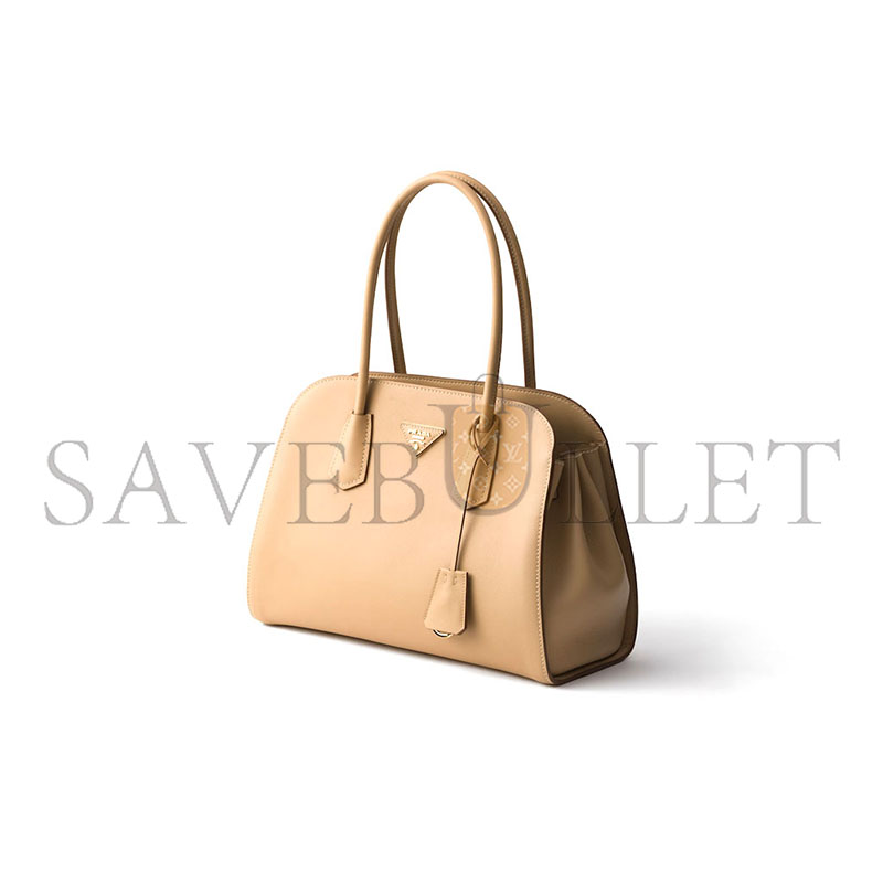 Pra*a medium leather tote bag 1bg606 (34*23*14cm)
